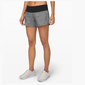 Lululemon Run Times Short II 4” gray size 8